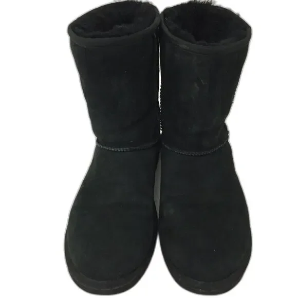 UGG Women's Black Fleece Lined Boots - Picture 1 of 5